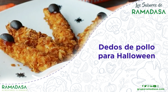 dedos de pollo halloween