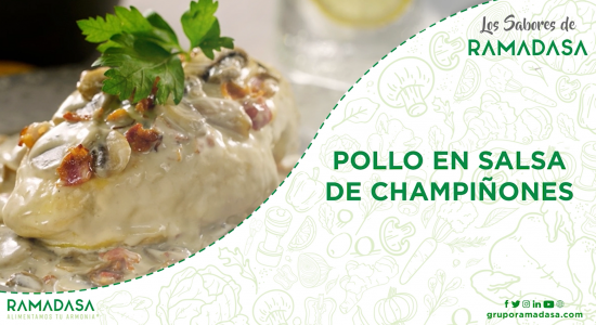 pollo en champinones