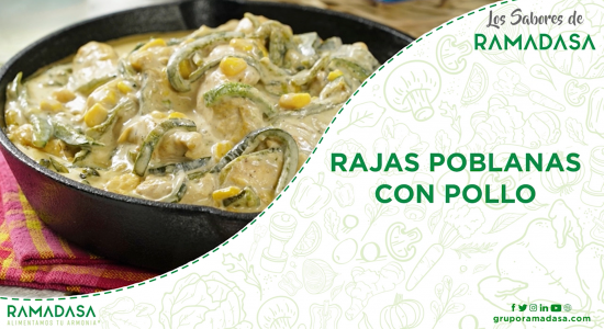 rajas poblanas con pollo